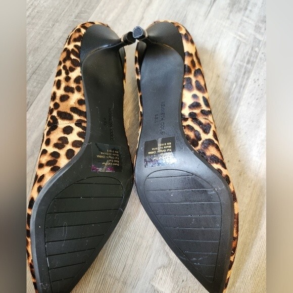 Kenneth Cole Morgan Animal Print Calf Hair Pointed Toe Pump size 8.5 - Picture 8 of 10